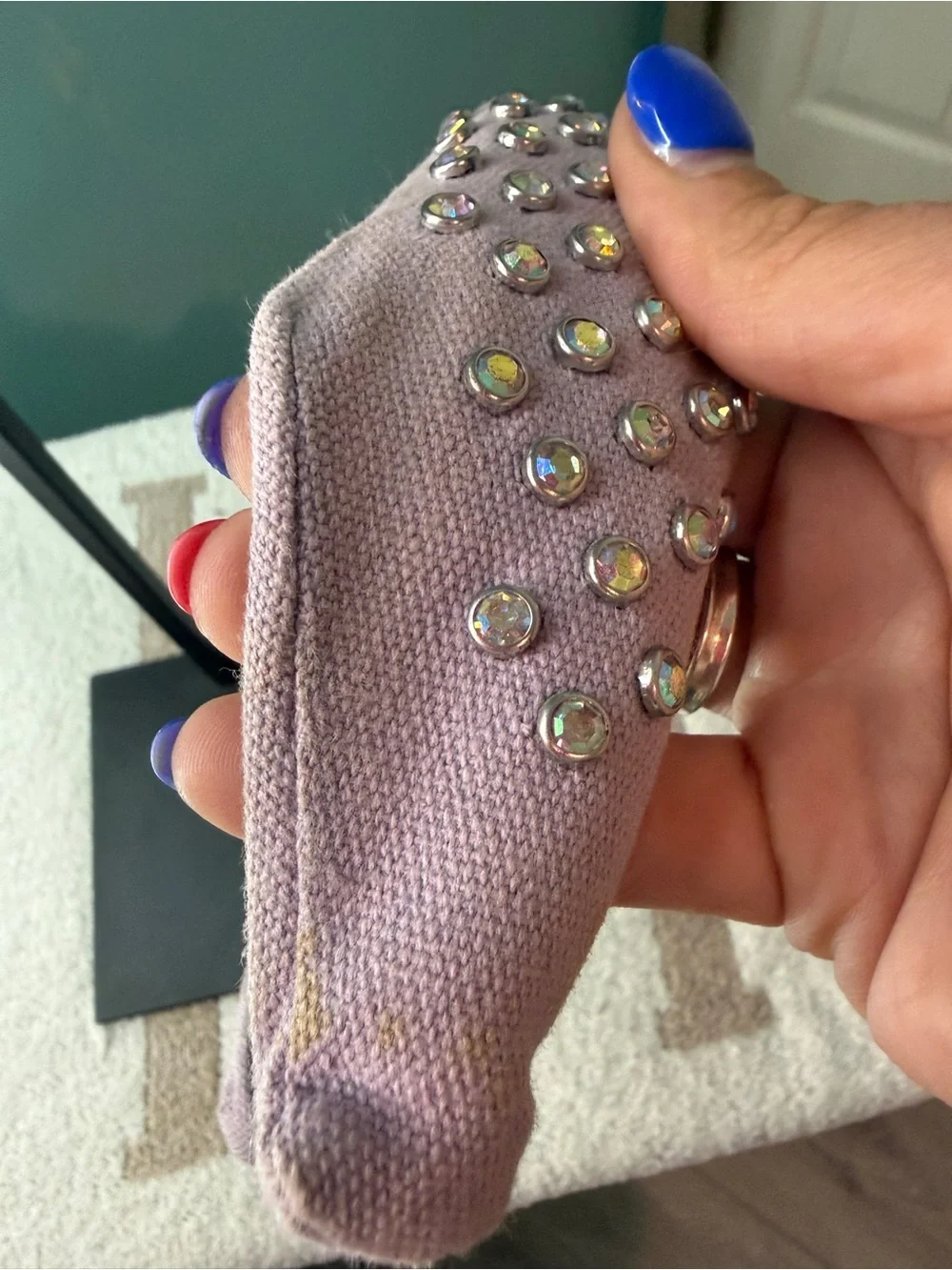 Lele Sadoughi Pink Knot Headband with Iridescent Studs